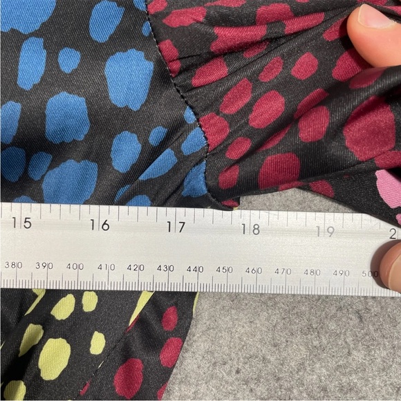 NEVER FULLY DRESSED Dress Size UK 10 Womens Contrast Leopard Wrap Mini Short - Picture 7 of 11